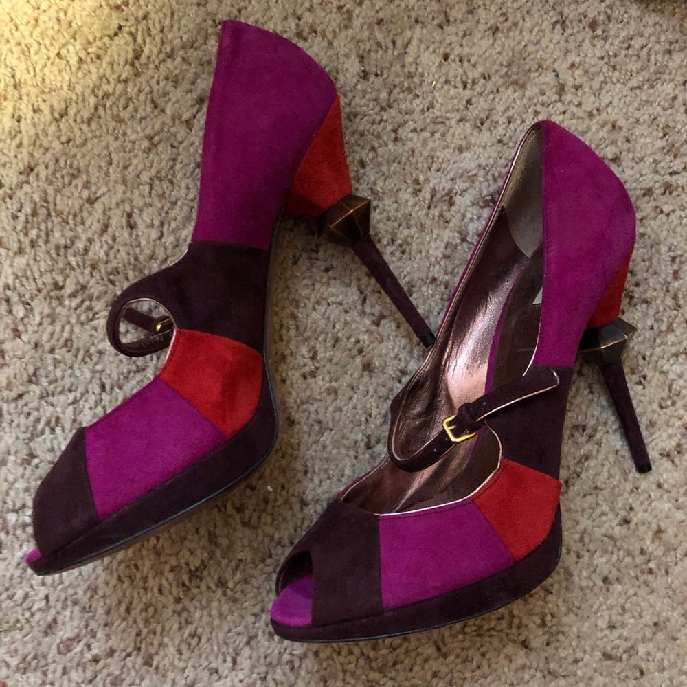 Miu Miu Suede Mary Jane style heels - 39